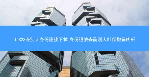 12333查別人身份證號下載-身份證號查詢別人社保繳費明細