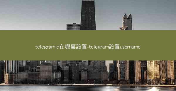 telegramId在哪裏設置-telegram設置username