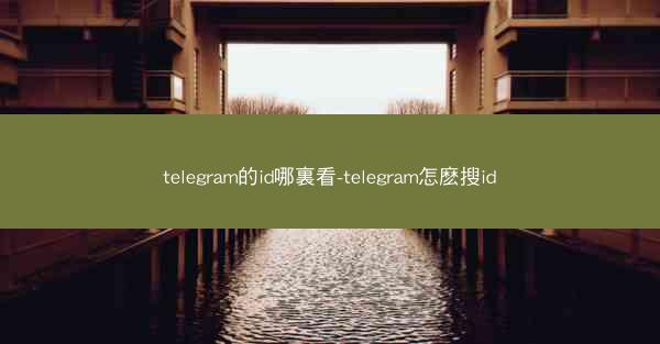 telegram的id哪裏看-telegram怎麽搜id