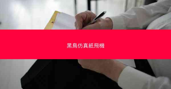 黑鳥仿真紙飛機