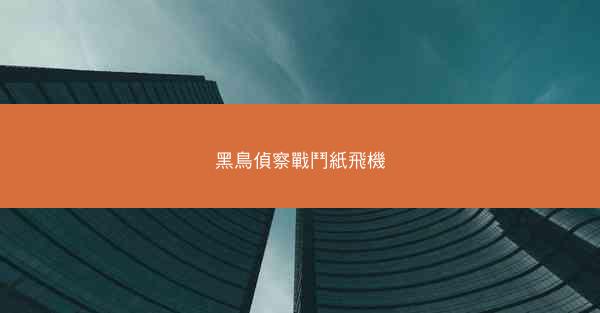 黑鳥偵察戰鬥紙飛機