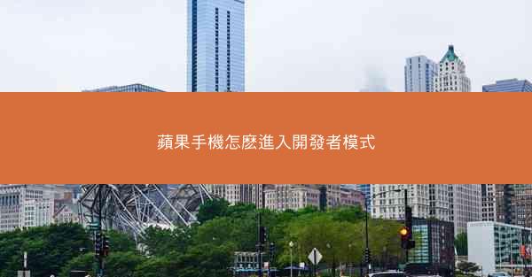 蘋果手機怎麽進入開發者模式