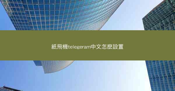 紙飛機telegeram中文怎麽設置