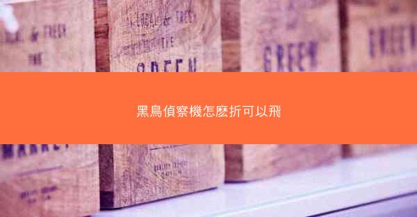 黑鳥偵察機怎麽折可以飛