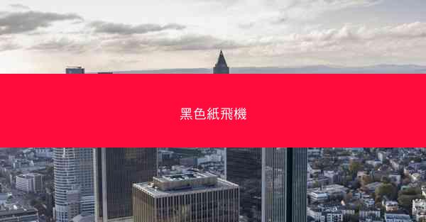 黑色紙飛機