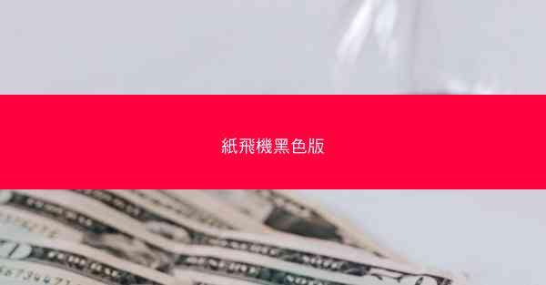 紙飛機黑色版