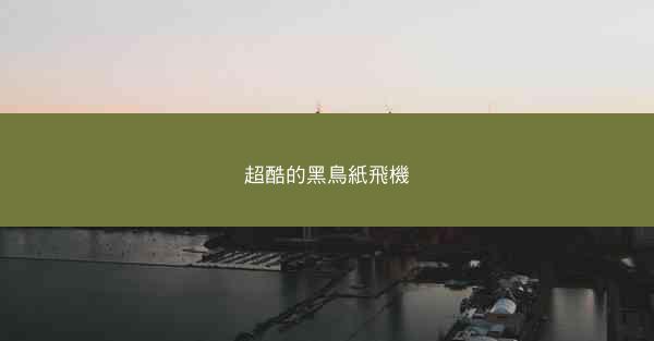 超酷的黑鳥紙飛機
