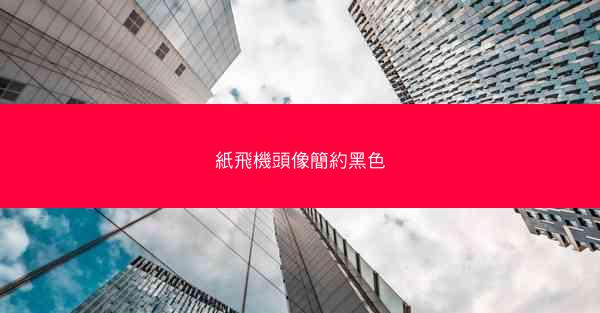 紙飛機頭像簡約黑色