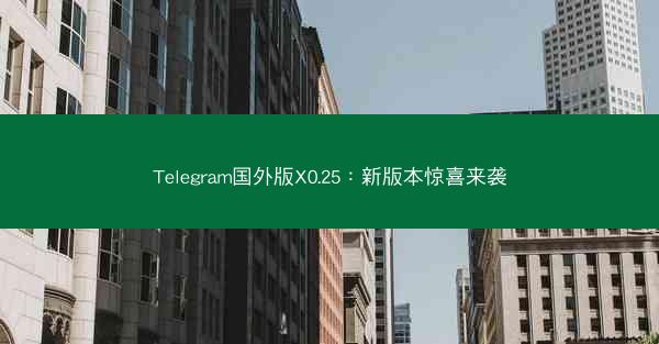 Telegram国外版X0.25：新版本惊喜来袭