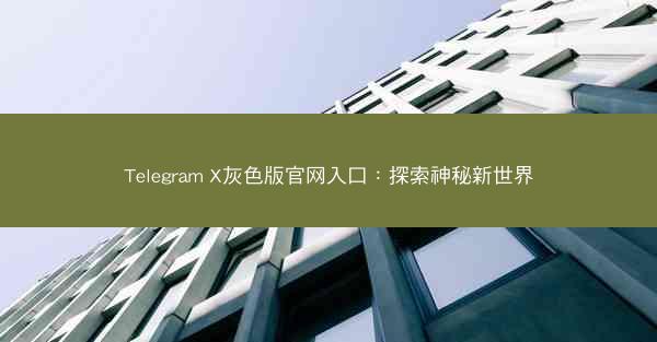 Telegram X灰色版官网入口：探索神秘新世界