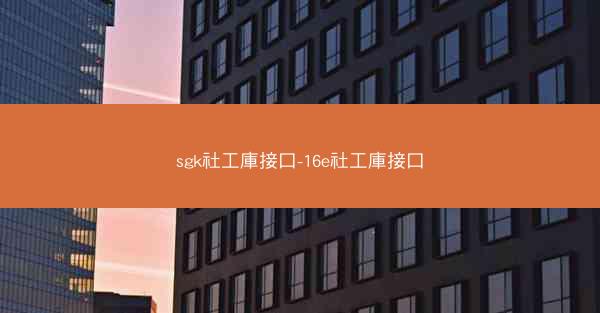 sgk社工庫接口-16e社工庫接口