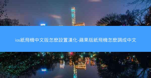 ios紙飛機中文版怎麽設置漢化-蘋果版紙飛機怎麽調成中文